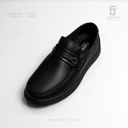 حذاء جلد رجالي اسود FILANTO