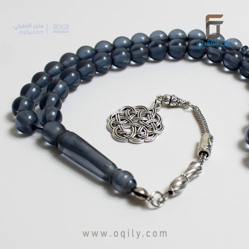 مسباح بكلايت شفاف كحلي