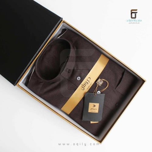 ثوب دروش ملون بيج