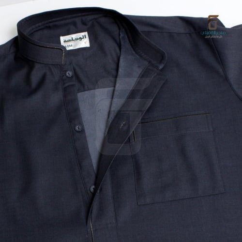 ثوب فرو الوجاهة ازرق غامق