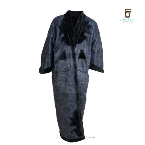 فروه نسائي بدون طربوش- أزرق