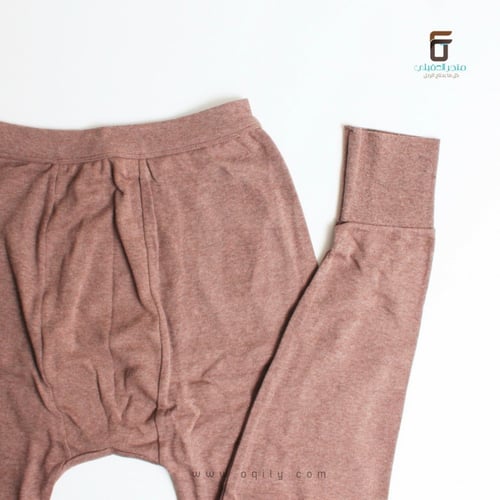 بيجامه دروش عادي كم طويل-بني