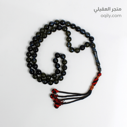 سبحة بكلايت أخضر مموج