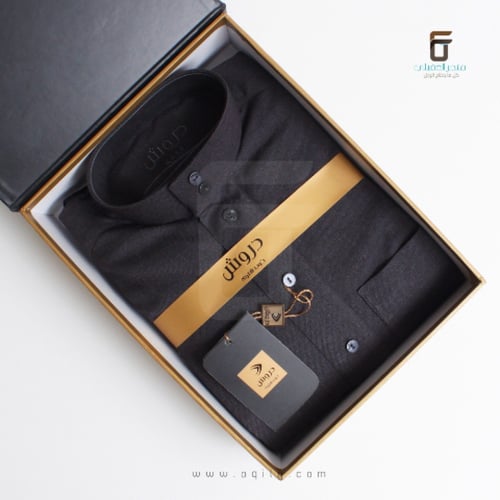 ثوب دروش ملون - رمادي