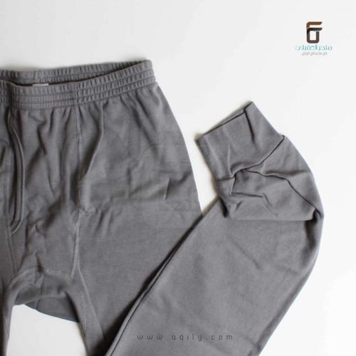 بيجامه الاصيل عادي نصف كم - رصاصي فاتح