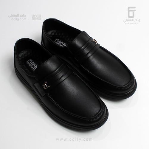 حذاء جلد رجالي اسود FILANTO