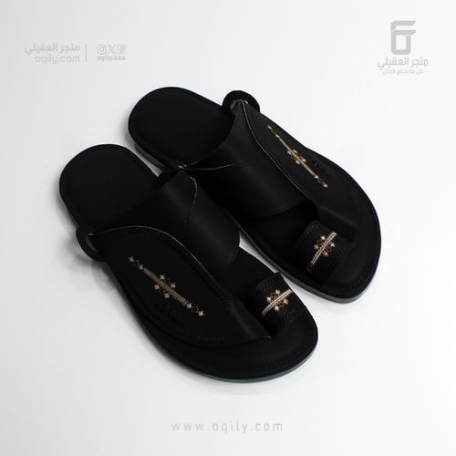 نعال شرقي رجالي اسود انيق 818