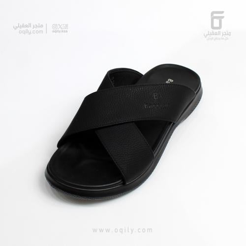 نعال بسيان رجالي - اسود (Bassian)