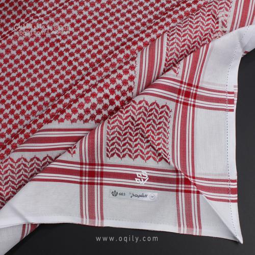 شماغ التاج الشيوخ احمر