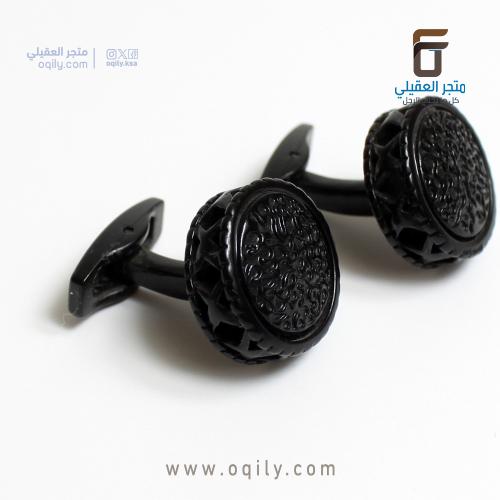 كبك رجالي دائري رمادي داكن