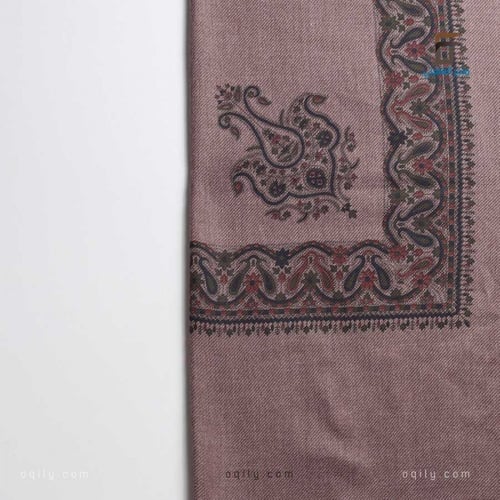 شال كشميري تطريز مشجر كحلي