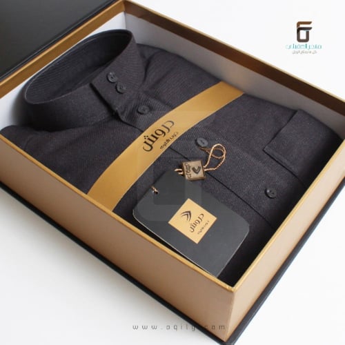 ثوب دروش ملون - رمادي