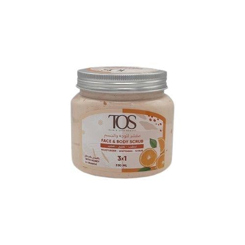 مقشر وصنفرة الوجه والجسم بالعسل والبرتقال TOS 330M...