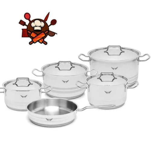 طقم قدور تركي 9 قطع من ماركة Hascevher