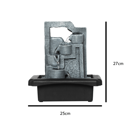 نافورة منزلية بتصميم الجرة المدرجة