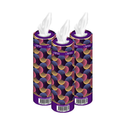 3 عبوات مناديل اسطوانية قابلة لاعادة التعبئة من في...