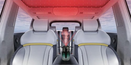 فواحة عطرية للسيارة مع اضاءة مميزة 160مللي من فيرت...