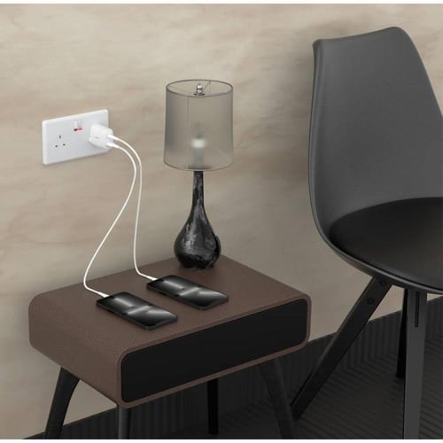 شاحن جداري بمنفذين بي دي-لايتنج مع كيبل من باوا