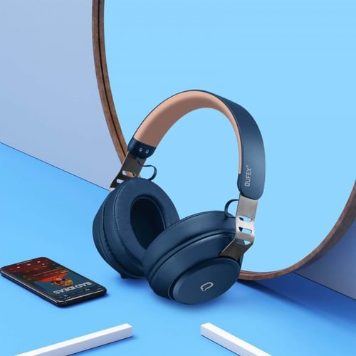 سماعة رأس استريو لاسلكية من ماركة QUFEX مع تقنية إ...