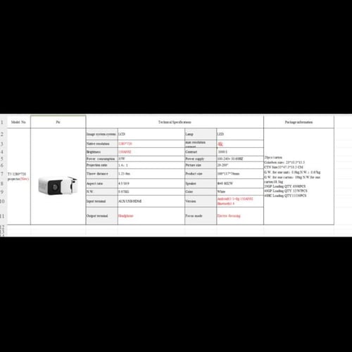 جهاز عرض محمول بروجكتر من ATUOR