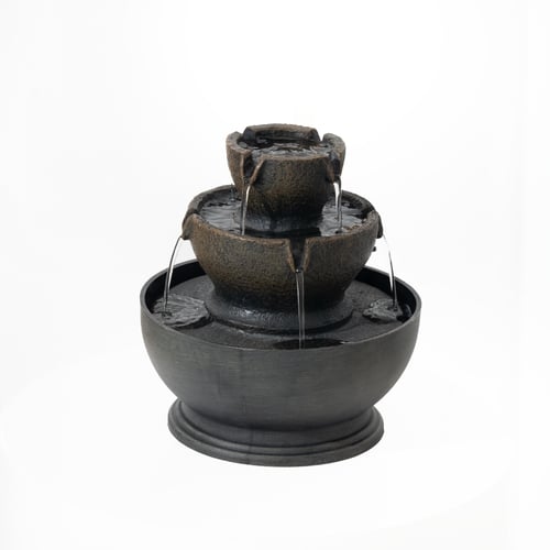 نافورة منزلية بمدرجات دائرية