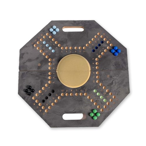 لعبة جاكارو باللون الرمادي الخشبي الفاخر لـ 4 أشخا...