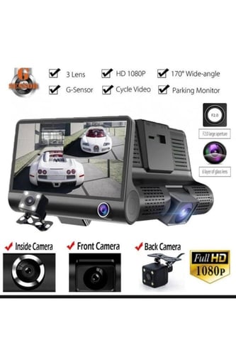 داش كام 3 كاميرات امامية وخلفية وداخلي موج ماكس