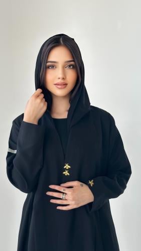 ‏Pure Black ABAYA