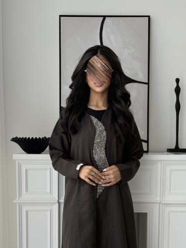 Aura Brown Abaya