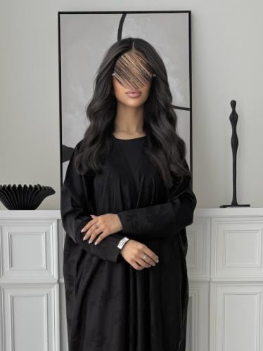Flow Black Abaya