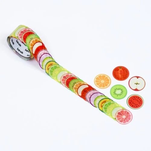 Washi Tape - Fruit And Vegetable Slices