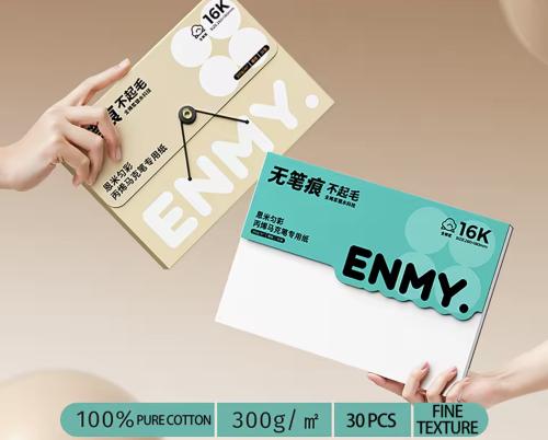 دفتر الرسم 30 ورقة 60 صفحة ENMY – Fine Texture Cot...