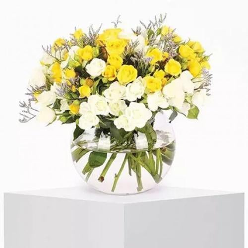 فازة ورد اصفر