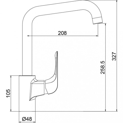 خلاط مجلى واقف ELITE من هزنت