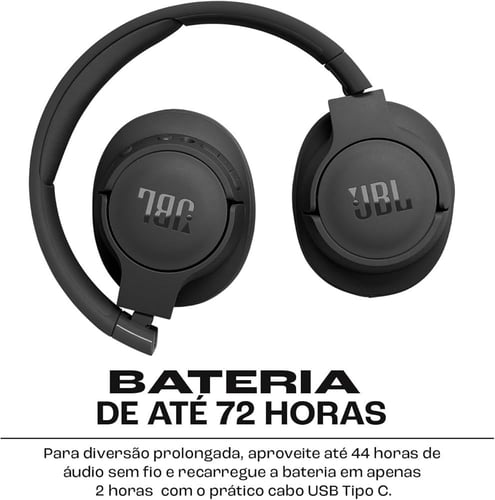 JBL سماعة راس لاسلكية TUNE 770 NC لون اسود