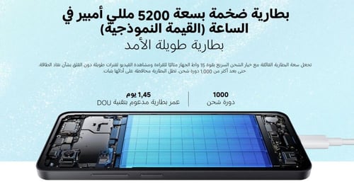 جوال شاومي ريدمي A5 اسود - قيقا 128 - رام 4+4