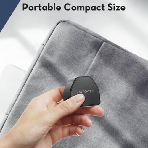 راس شاحن جداري راف باور بقوة 20 واط منفذ واحد PD -...