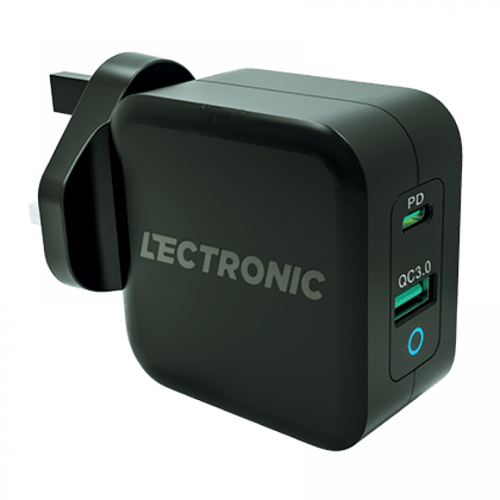 فيش جداري من لكترونيك بقوة 65 واط منفذين