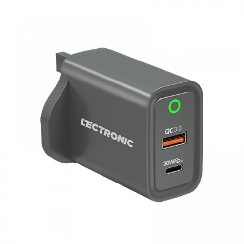 شاحن جداري سريع بريميوم 30 واط من لكترونيك
