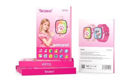 ساعة أطفال ذكية تعليميه وترفيهيه تيلزل WP09 - ازرق...