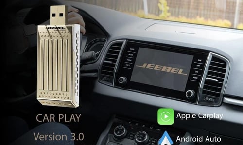 محول Jeebel CarPlay Pro - ذاكرة 64GB وRAM 4GB - يد...