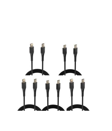 عرض ( 5 حبات كيبل ليون اكس قماش بطول 1متر تايب سي...