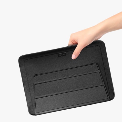 شنطة جلدية مع ستاند للايباد واللابتوب مقاس 13 انش