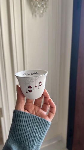 فناجيل رمضان نص درزن أحمر