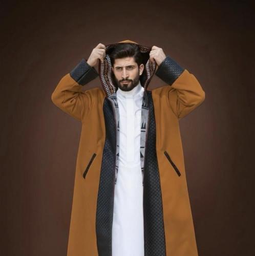 فروة رجالي شتوي دبل فيس أسود - جملي