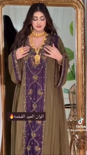 حرير ديزان ايطالي شغل كرستال اصلي8 بـ outfito