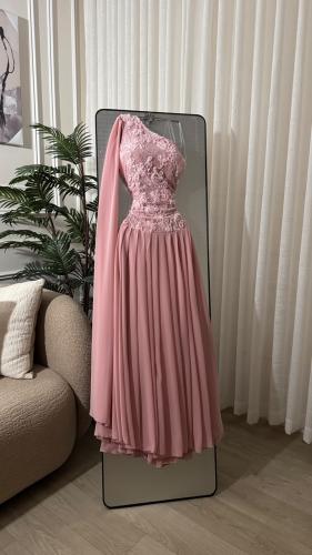 كلفه دانتيل ورود شيفون دبل كلوش من outfito