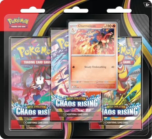 Pokémon TCG: Mega Evolution - Chaos Rising 3-Pack...
