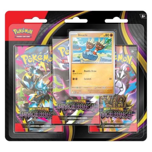 Pokemon TCG: Mega Evolution Pitch Black 3-pack bli...