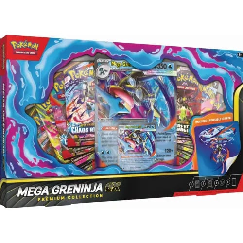Pokemon TCG: Mega Greninja Premium ex Box